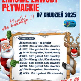 ZIMOWE ZAWODY PŁYWACKIE 7.12.2025