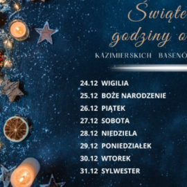 ŚWIĘTA W KAZIMIERSKICH BASENACH MINERALNYCH