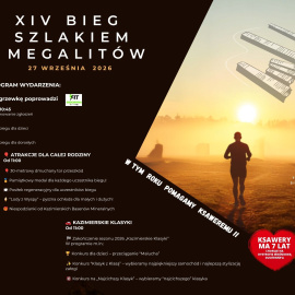 XIV BIEG SZLAKIEM MEGALITÓW 27.09.2026